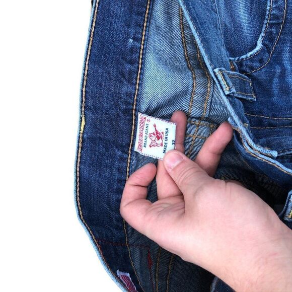 True Religion Jeans Size 32 BOBBY Blue - Picture 7 of 10